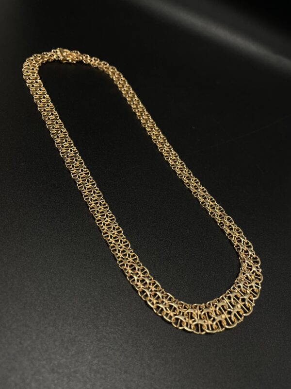 X-länk halsband stor-18k guld - Bild 2