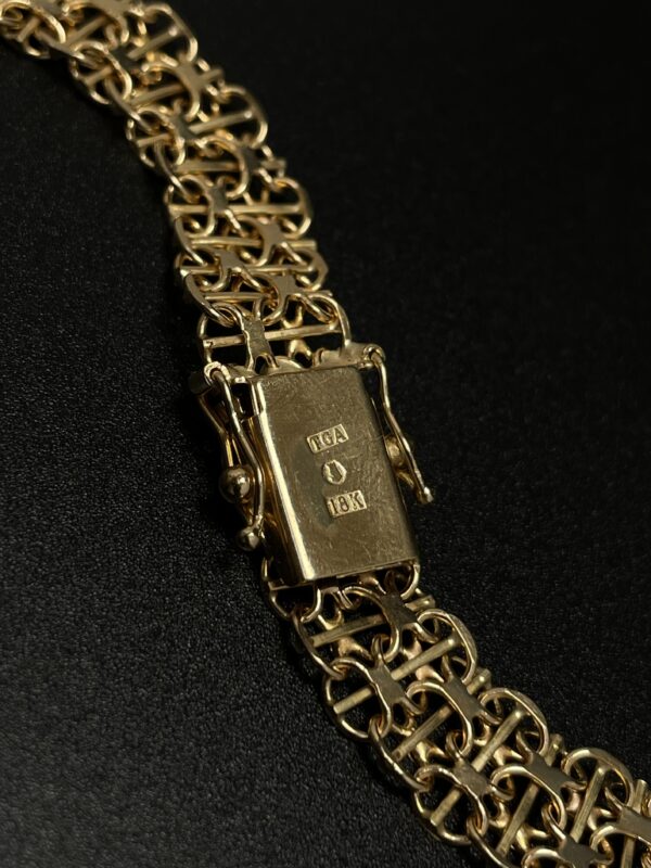 X-länk halsband stor-18k guld - Bild 3
