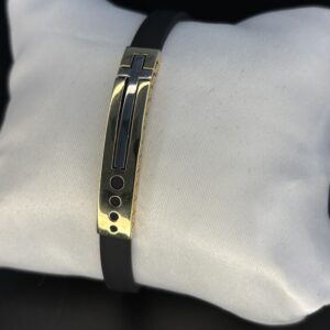 Eternal Cross - Leather & 18k Guld