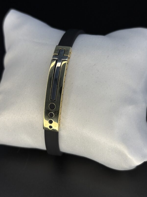 Eternal Cross - Leather & 18k Guld