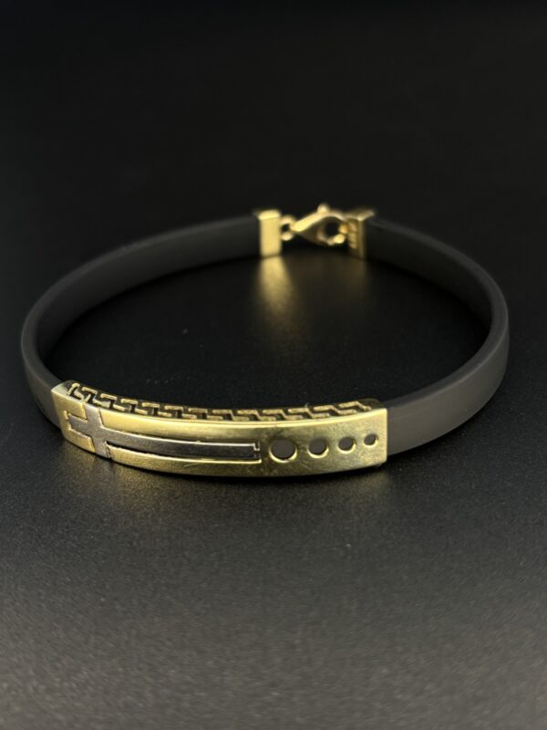 Eternal Cross - Leather & 18k Guld - Bild 2