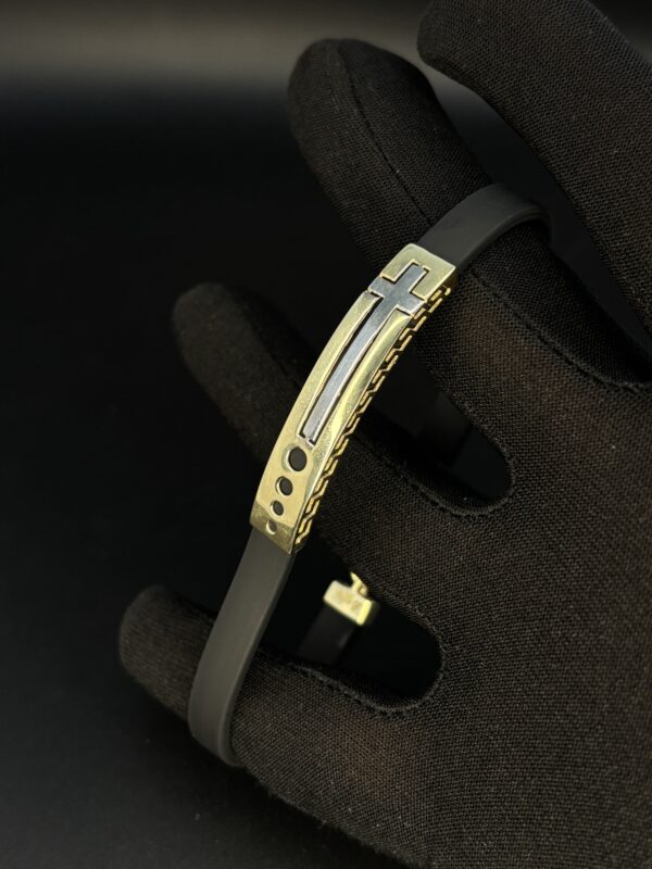 Eternal Cross - Leather & 18k Guld - Bild 4